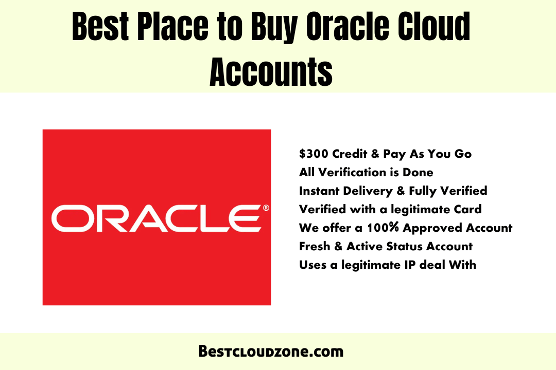 Oracle Cloud accounts for sale
